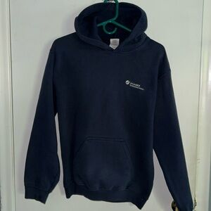Women’s Size Small Navy Blue Gildan Humber Pullover Hoodie